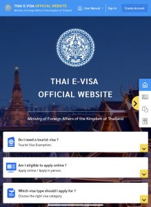 Online Thai E-Visa Website