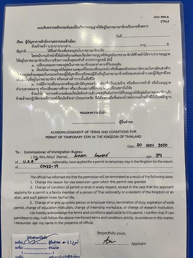 Thai Visa Extension