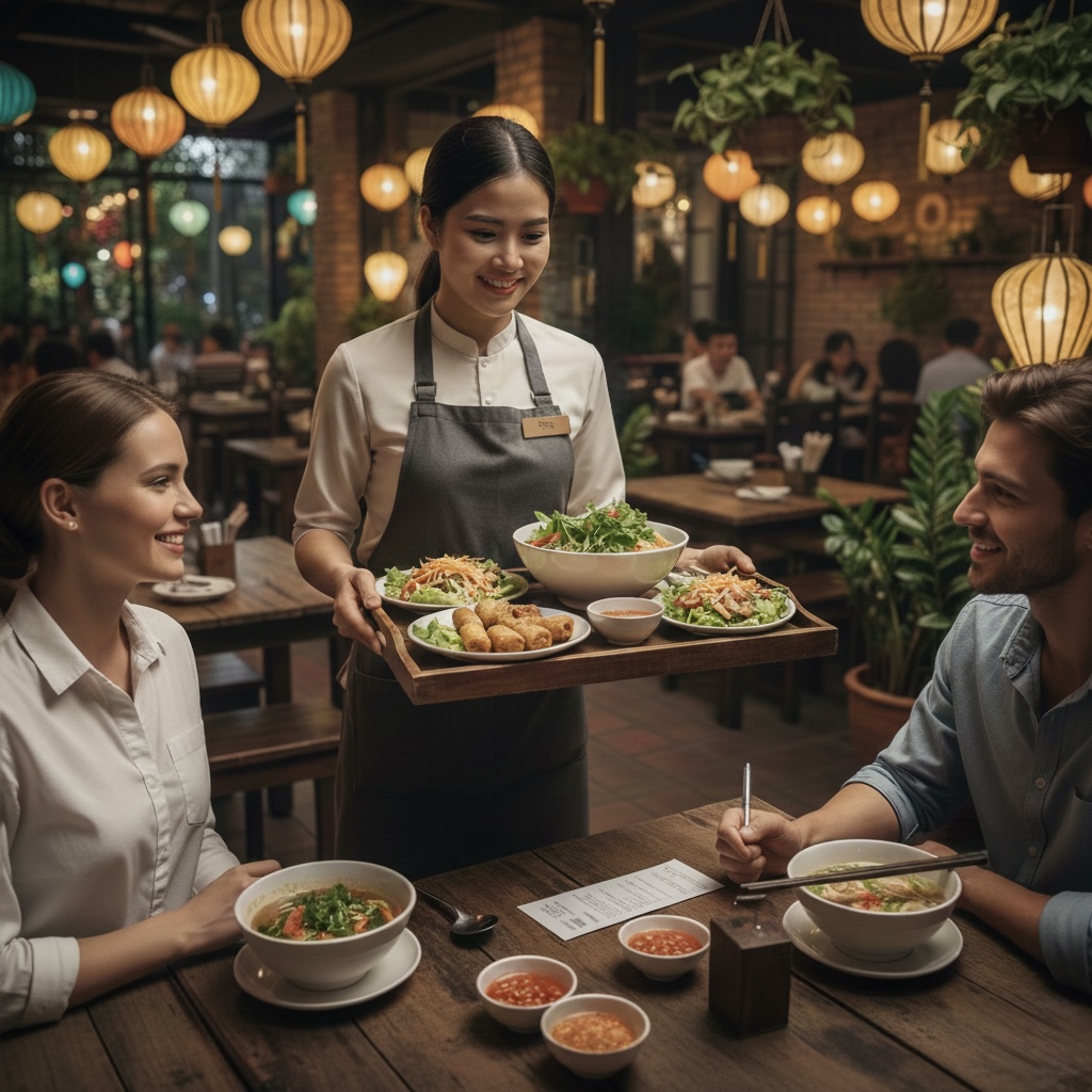 Tipping at a restaurant